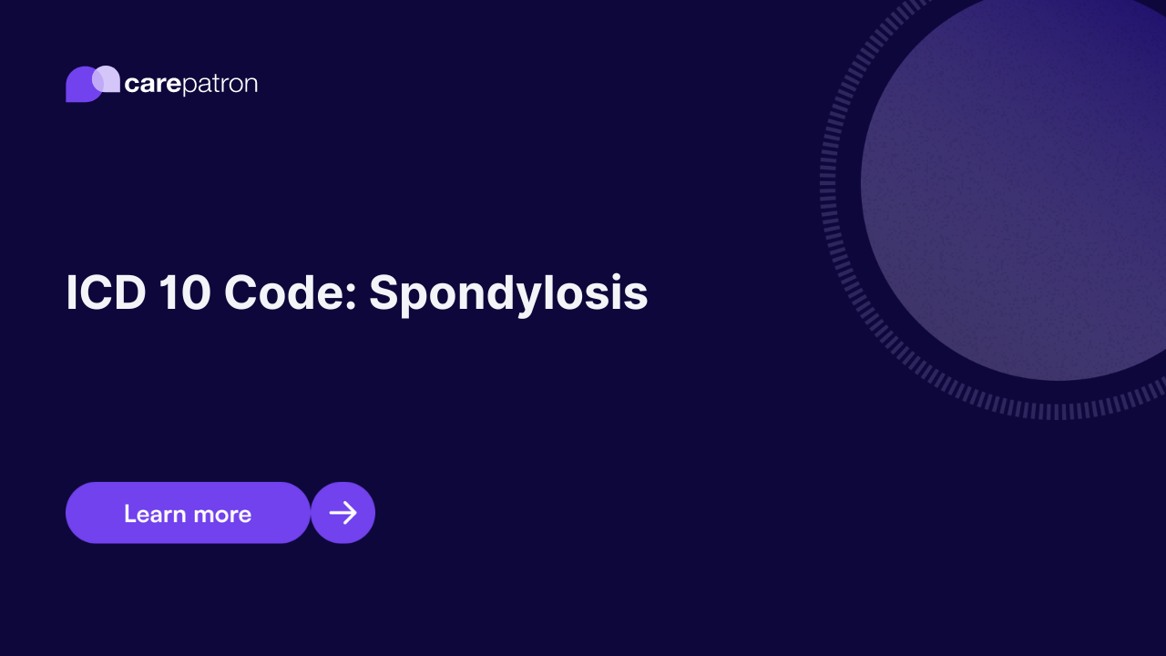 Spondylosis ICD-10-CM Codes