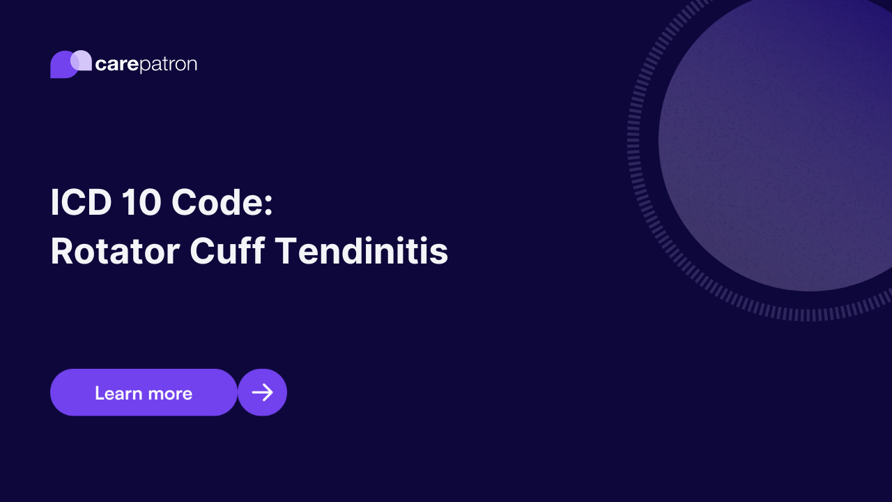 Rotator Cuff Tendinitis ICD-10-CM Codes