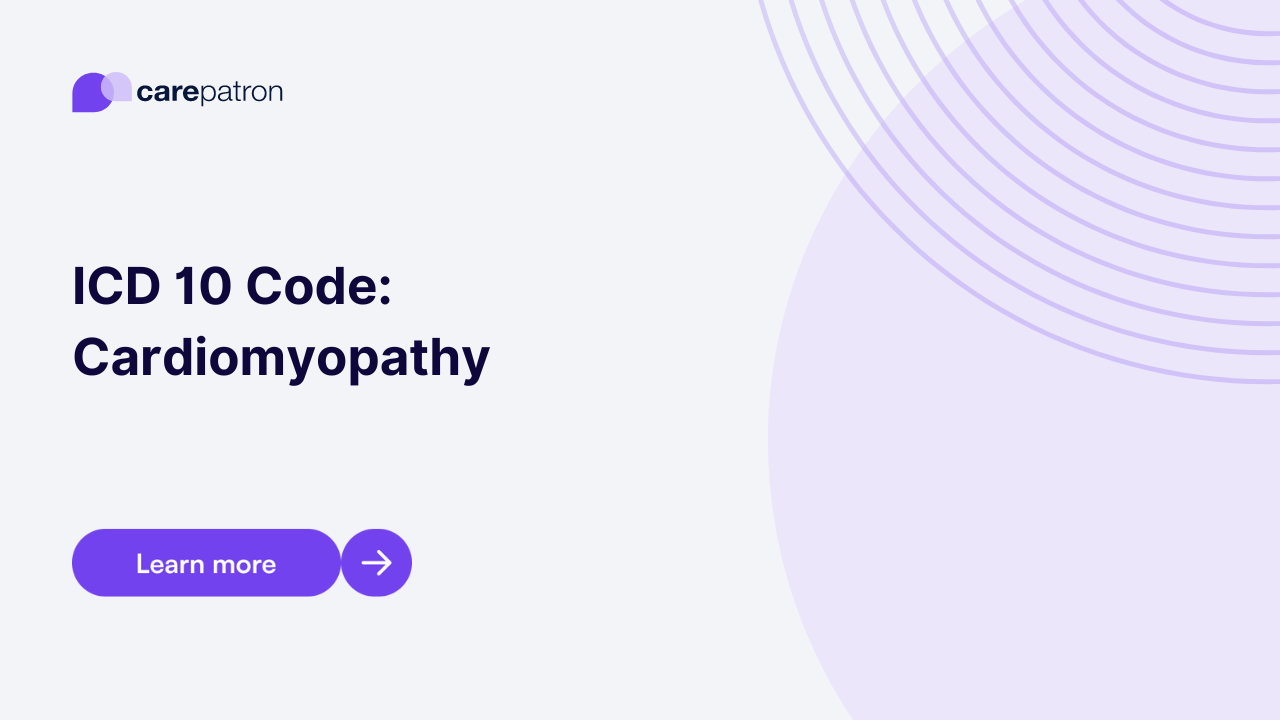 Cardiomyopathy ICD-10-CM Codes