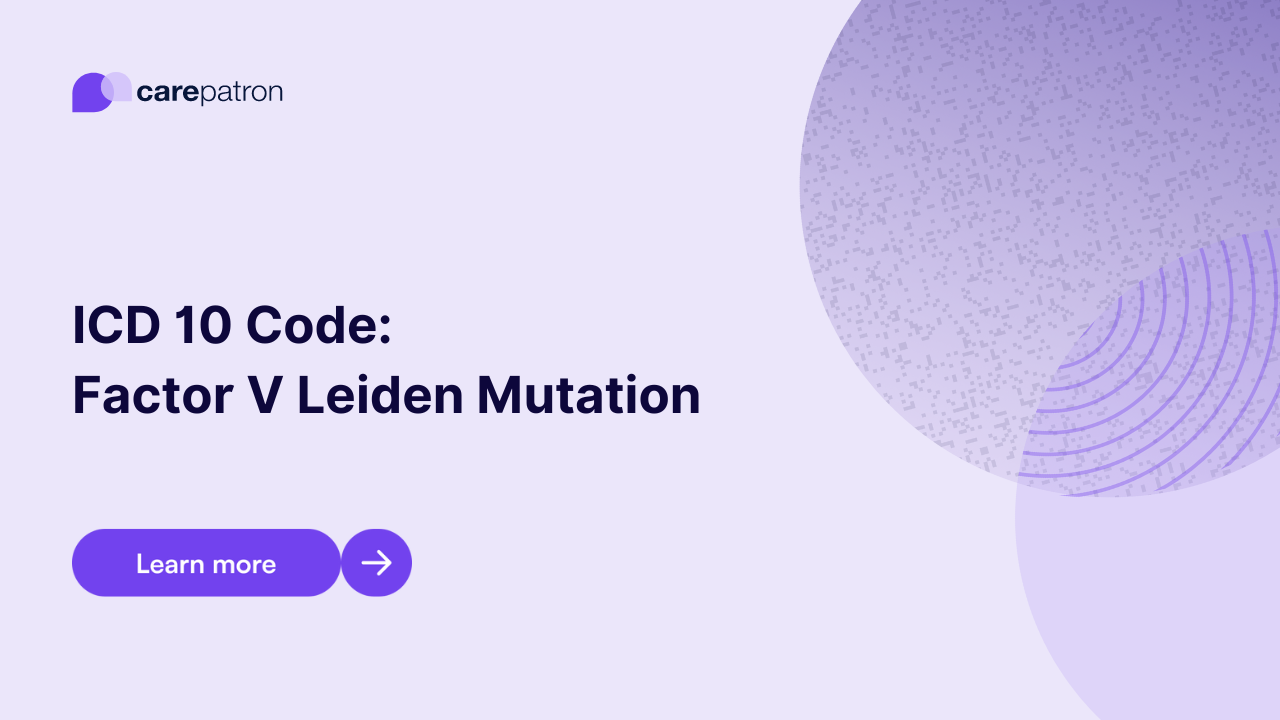 Factor V Leiden Mutation ICD-10-CM Codes