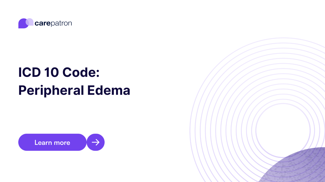 Peripheral Edema ICD-10-CM Codes