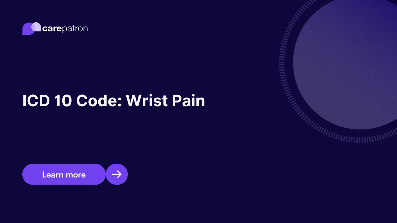 Wrist Pain ICD-10-CM Codes