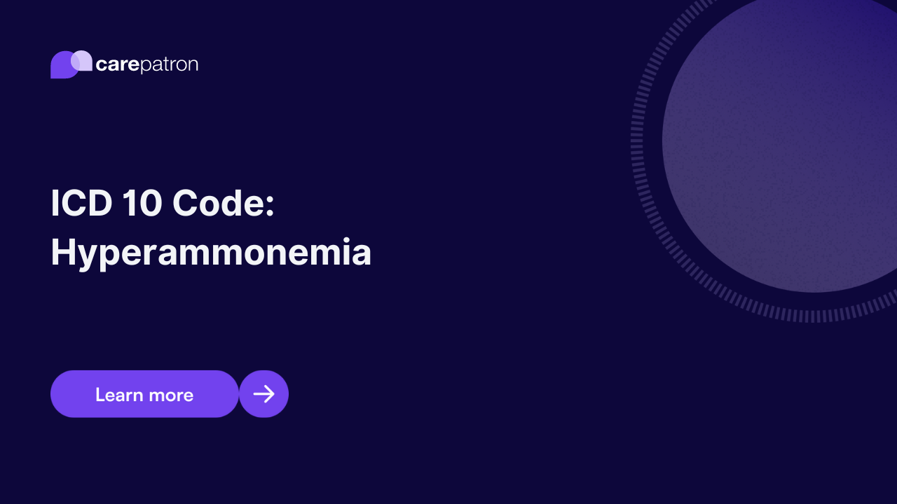Hyperammonemia ICD-10-CM Codes