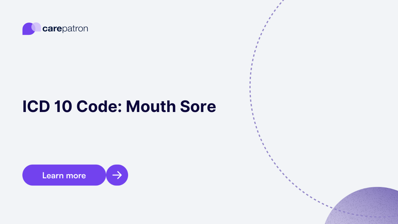 Mouth Sore ICD-10-CM Codes