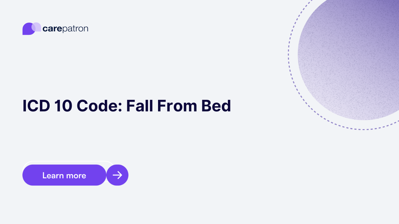 Fall From Bed ICD-10-CM Codes