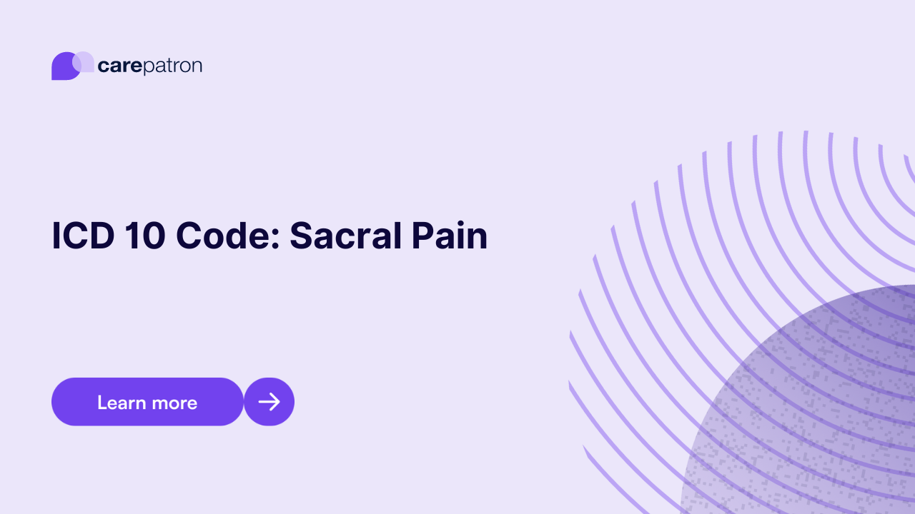 Sacral Pain ICD-10-CM Codes