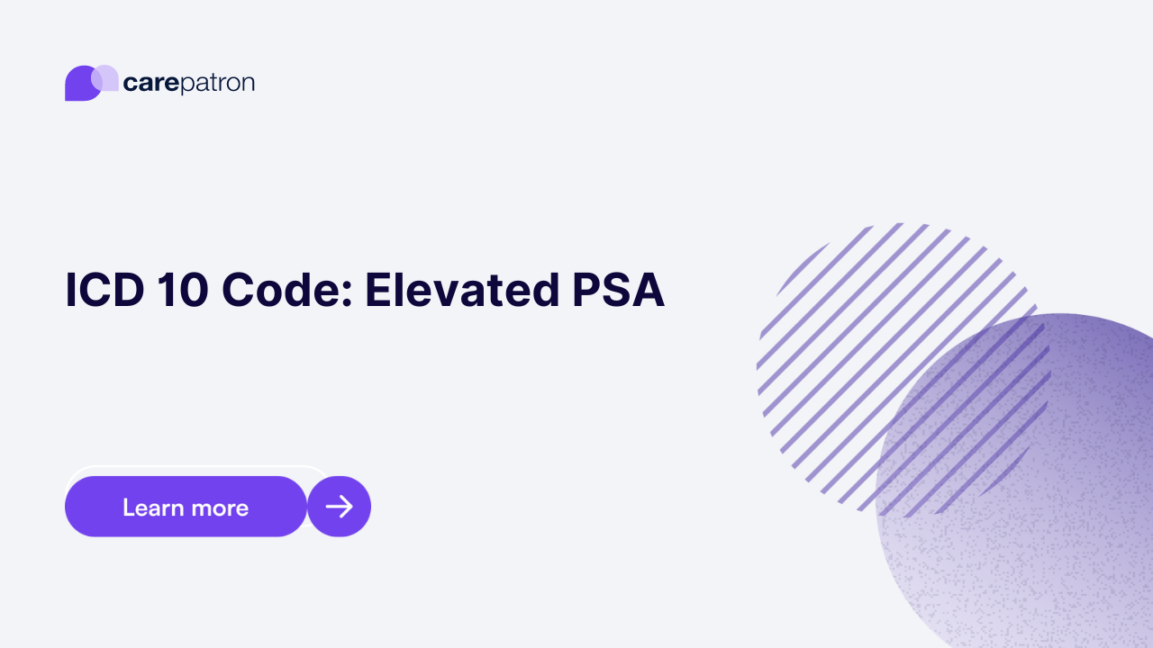 Elevated PSA ICD-10-CM Codes