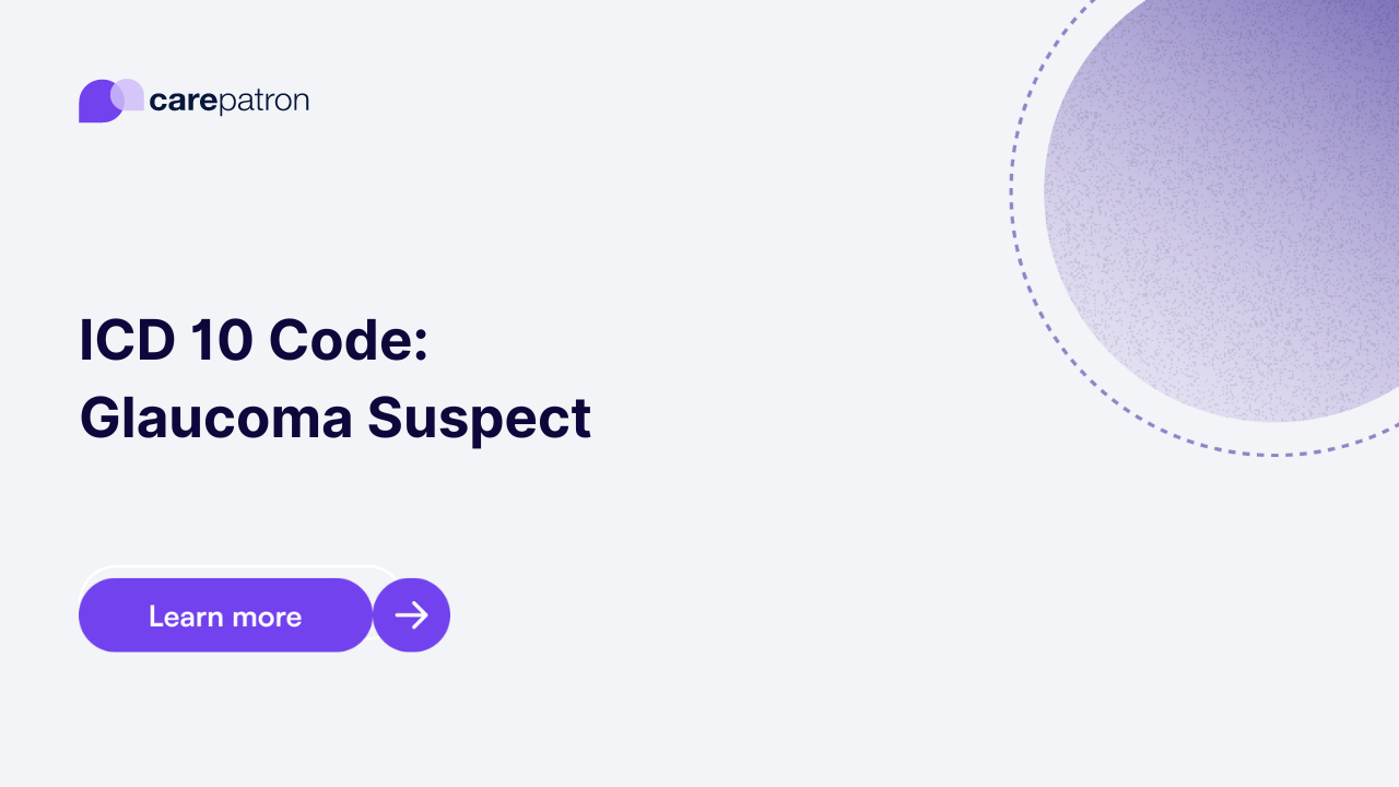 Glaucoma Suspect ICD-10-CM Codes