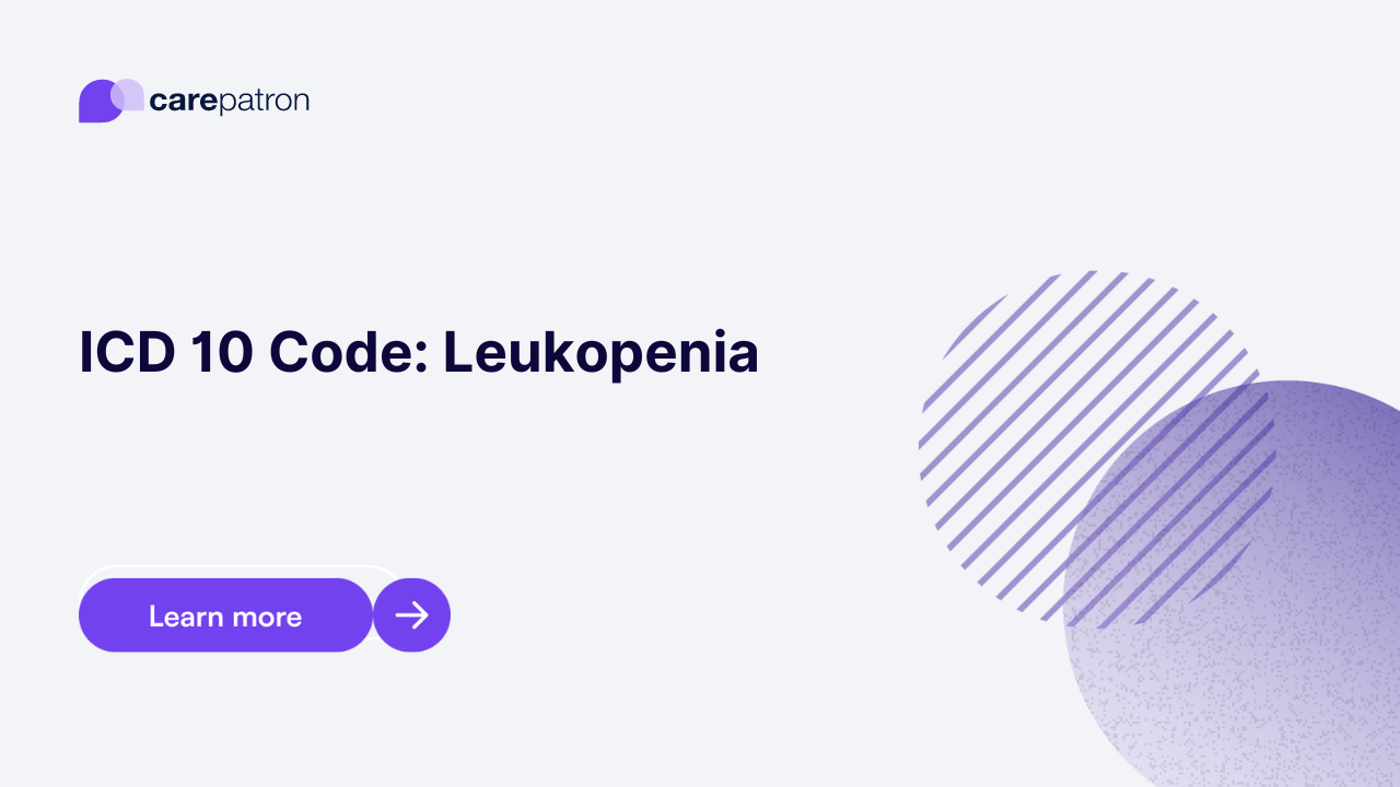 Leukopenia ICD-10-CM Codes