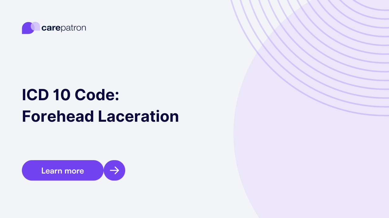 Forehead Laceration ICD-10-CM Codes