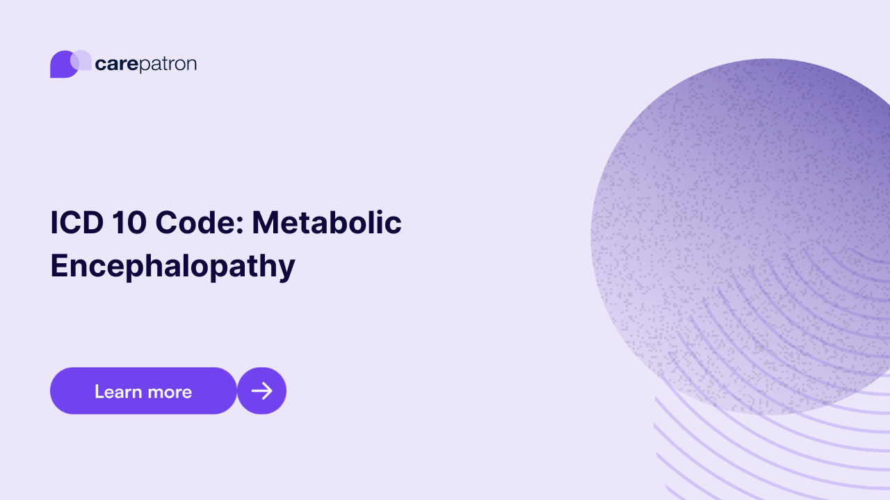 Metabolic Encephalopathy ICD-10-CM Codes