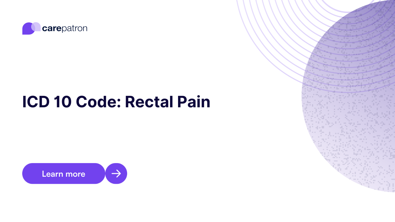Rectal Pain ICD-10-CM Codes