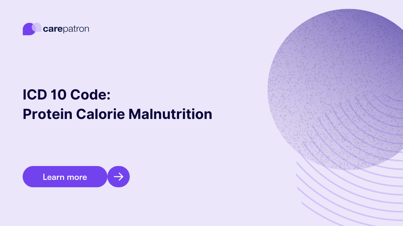 Protein Calorie Malnutrition ICD-10-CM Codes