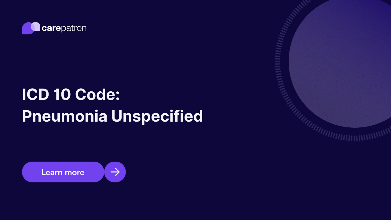 Pneumonia Unspecified ICD-10-CM Codes