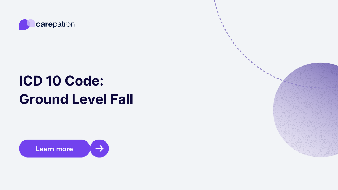 Ground Level Fall ICD-10-CM Codes