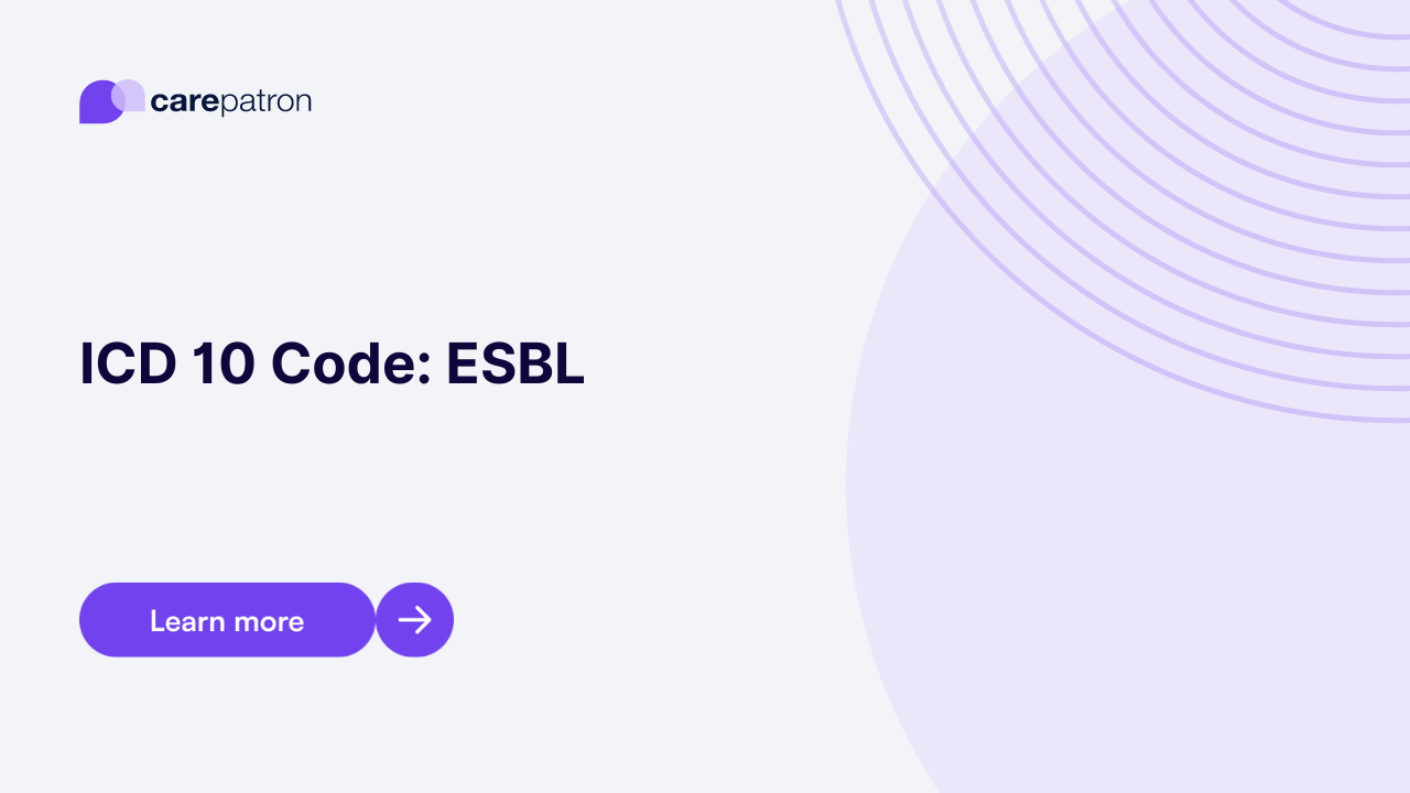 ESBL ICD-10-CM Codes