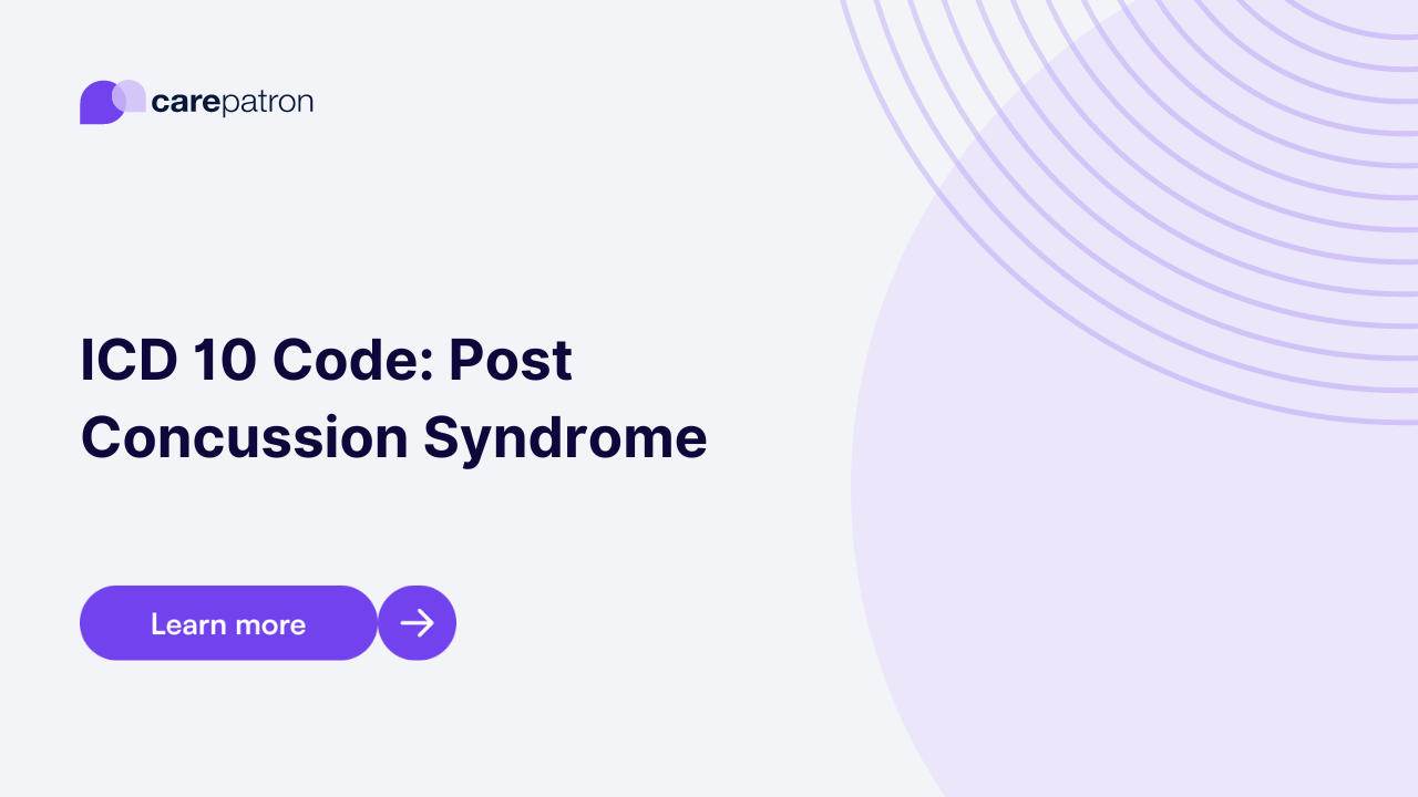 Post Concussion Syndrome ICD-10-CM Codes