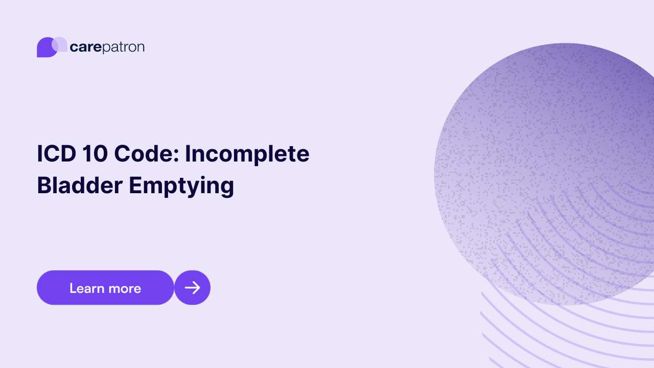 Incomplete Bladder Emptying ICD-10-CM Codes