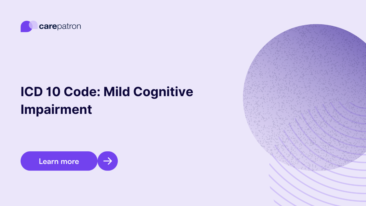 Mild Cognitive Impairment ICD-10-CM Codes