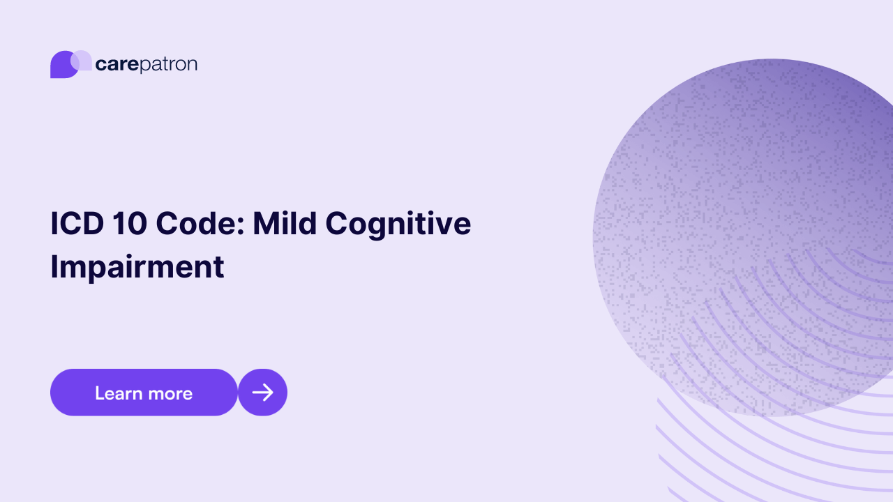 Mild Cognitive Impairment ICD-10-CM Codes