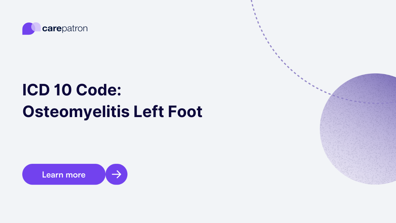 Osteomyelitis Left Foot ICD-10-CM Codes