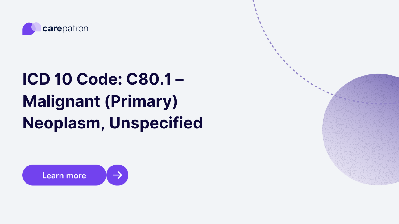 C80.1 – Malignant (Primary) Neoplasm, Unspecified | ICD-10-CM