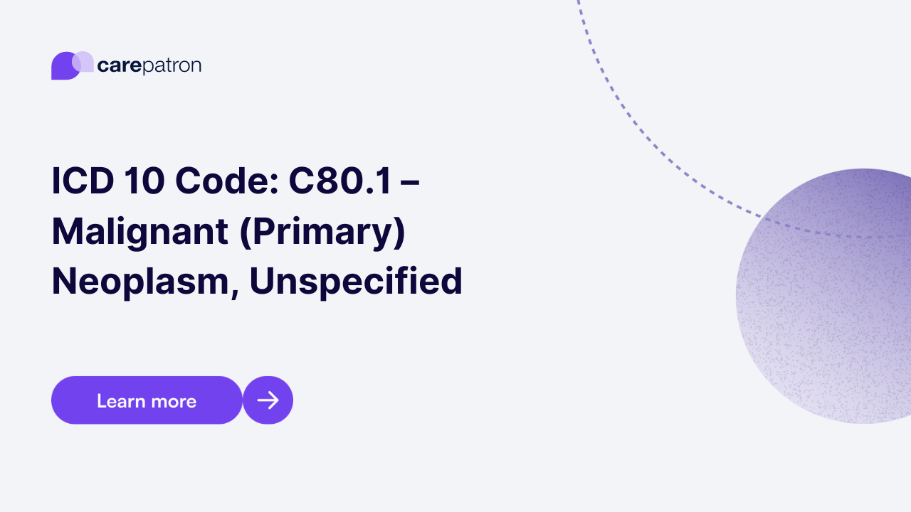 C80.1 – Malignant (Primary) Neoplasm, Unspecified | ICD-10-CM