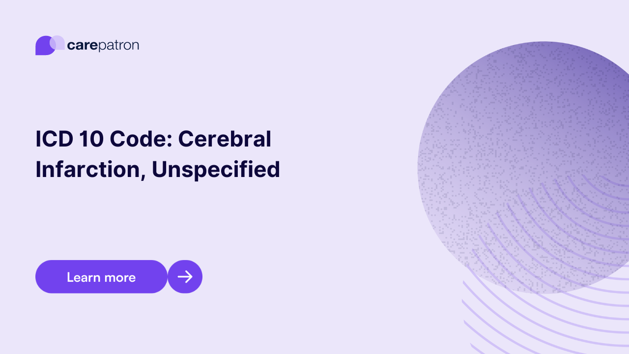 Cerebral Infarction, Unspecified ICD-10-CM Codes