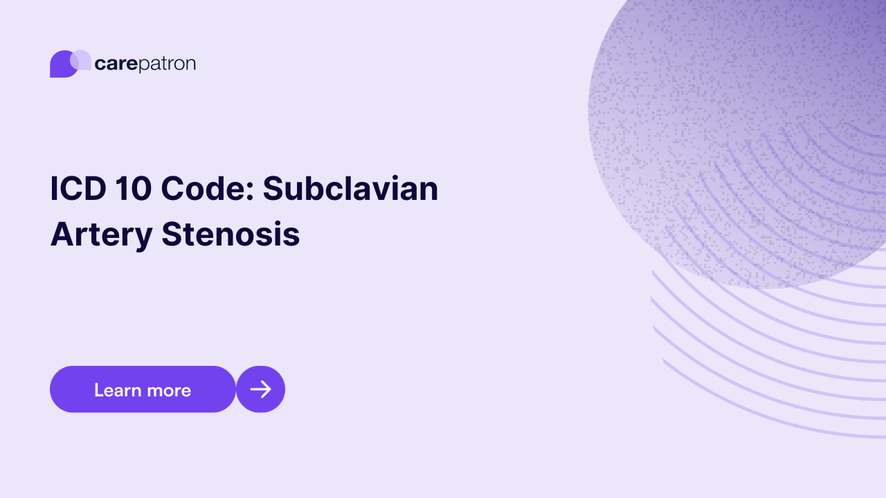 Subclavian Artery Stenosis ICD-10-CM Codes | 2023