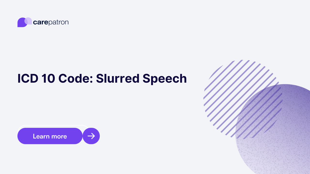 Slurred Speech ICD-10-CM Codes | 2023