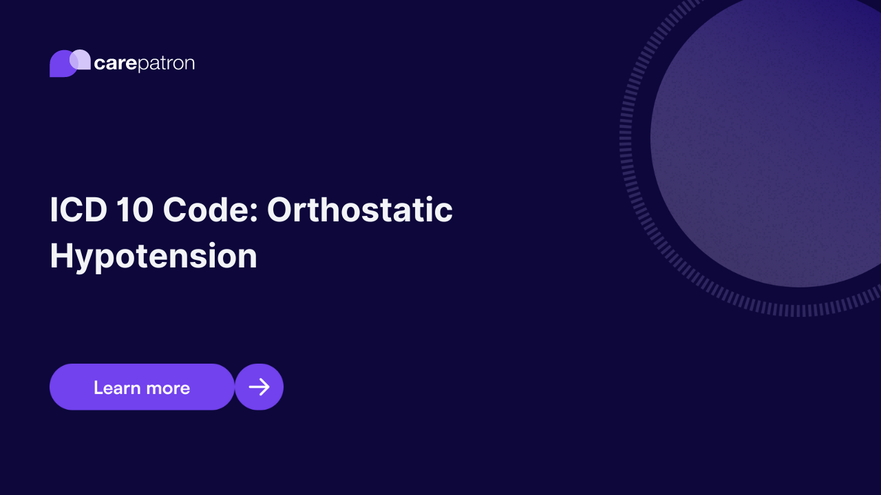 Orthostatic Hypotension ICD-10-CM Codes | 2023