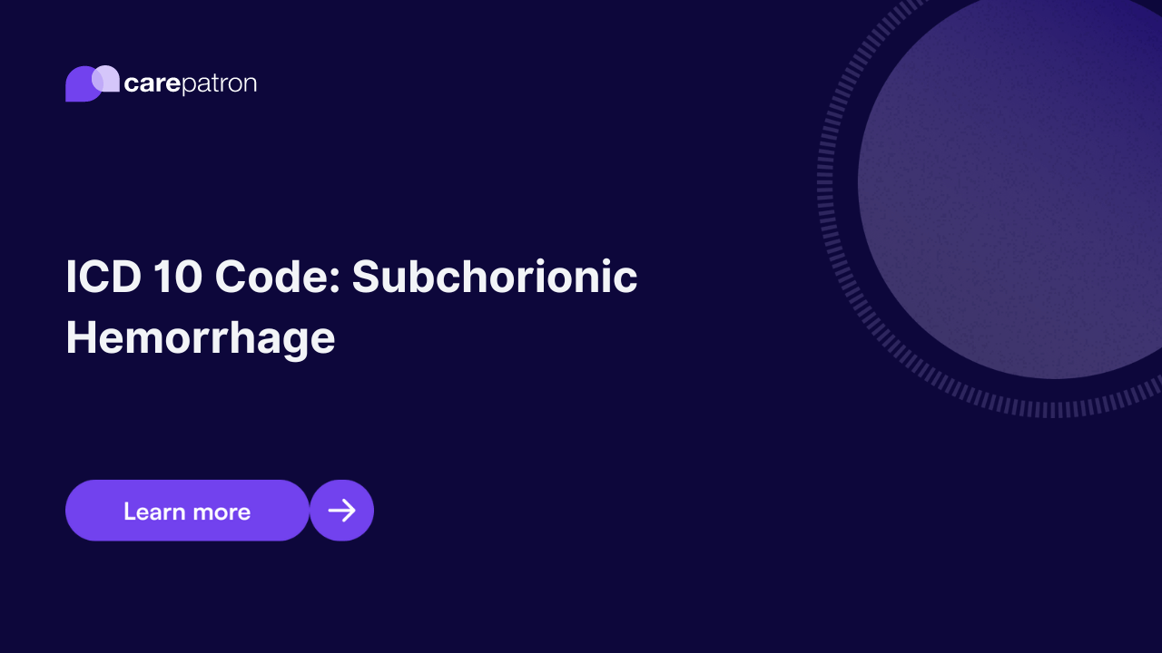 Subchorionic Hemorrhage ICD-10-CM Codes | 2023