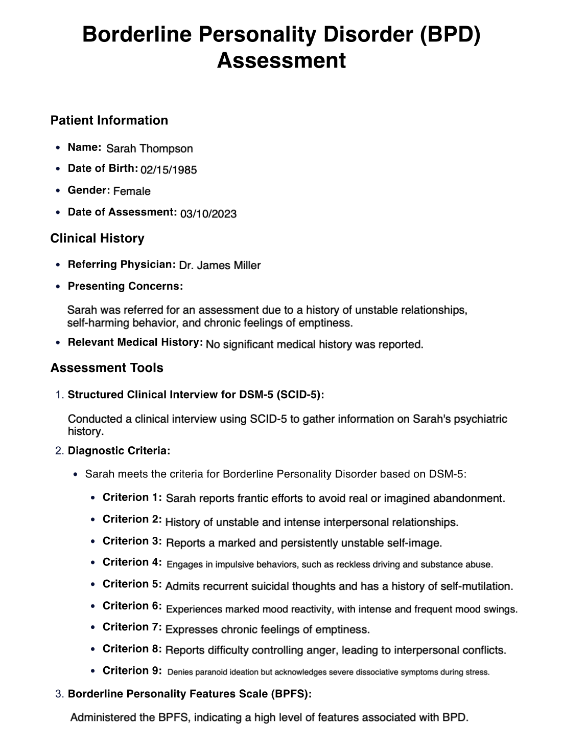 Introducing Our BPD Test