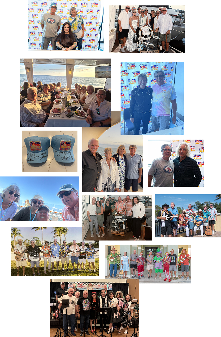 Doo Ron Band members at an outing on the Naples Princess
