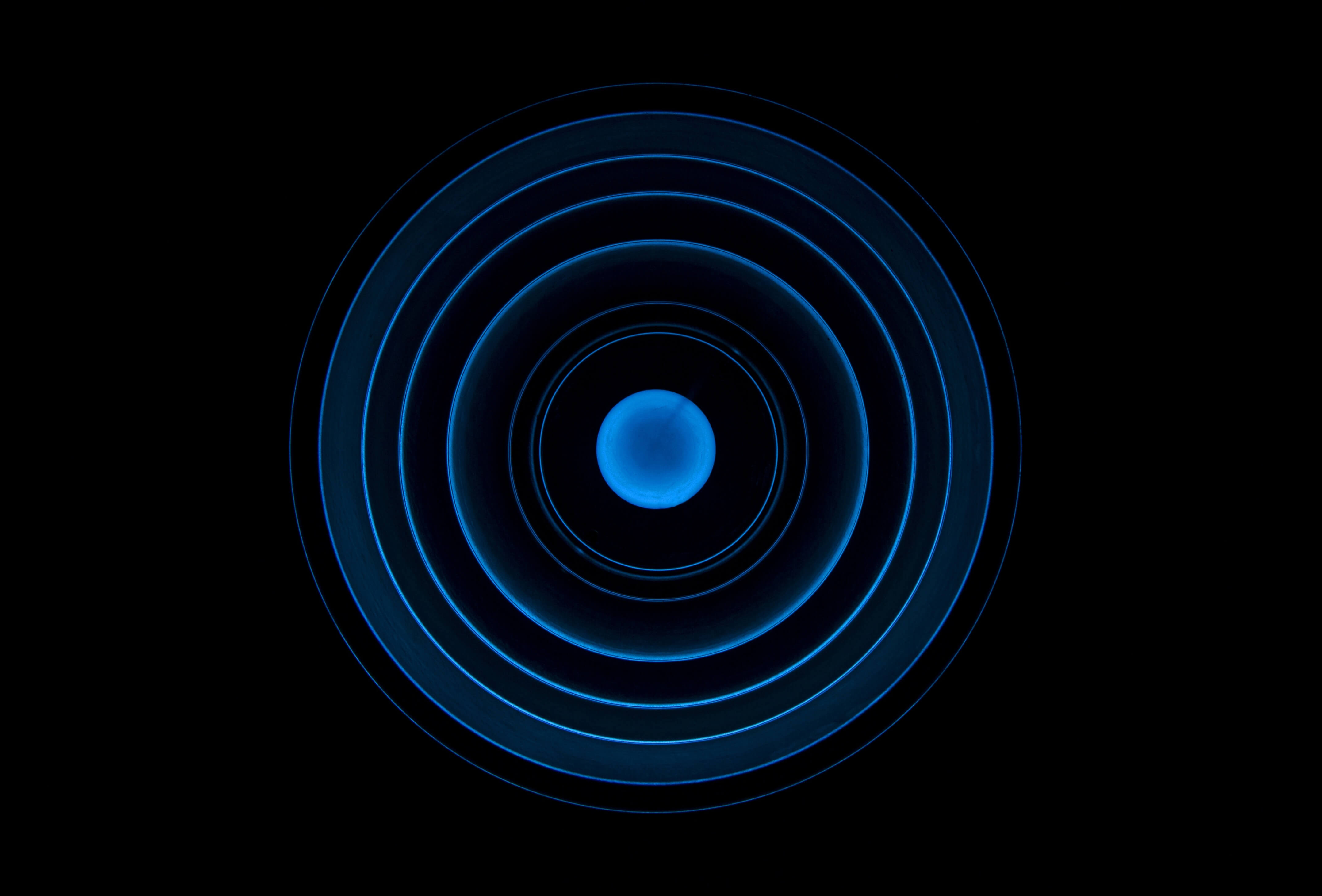 Blue circle abstract