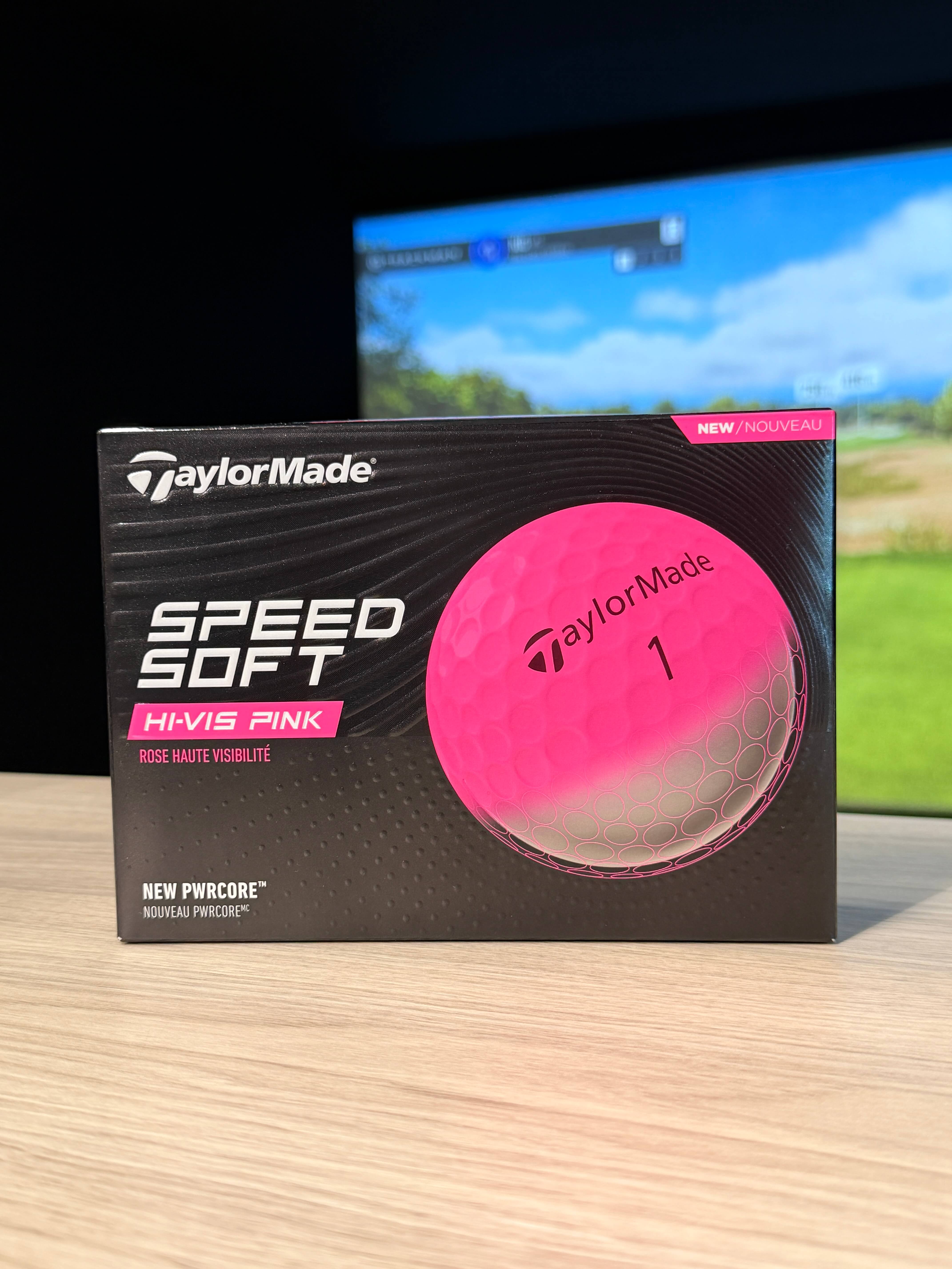 Karratha Indoor Golf TaylorMade SpeedSoft HI-VIS Pink Golf Balls