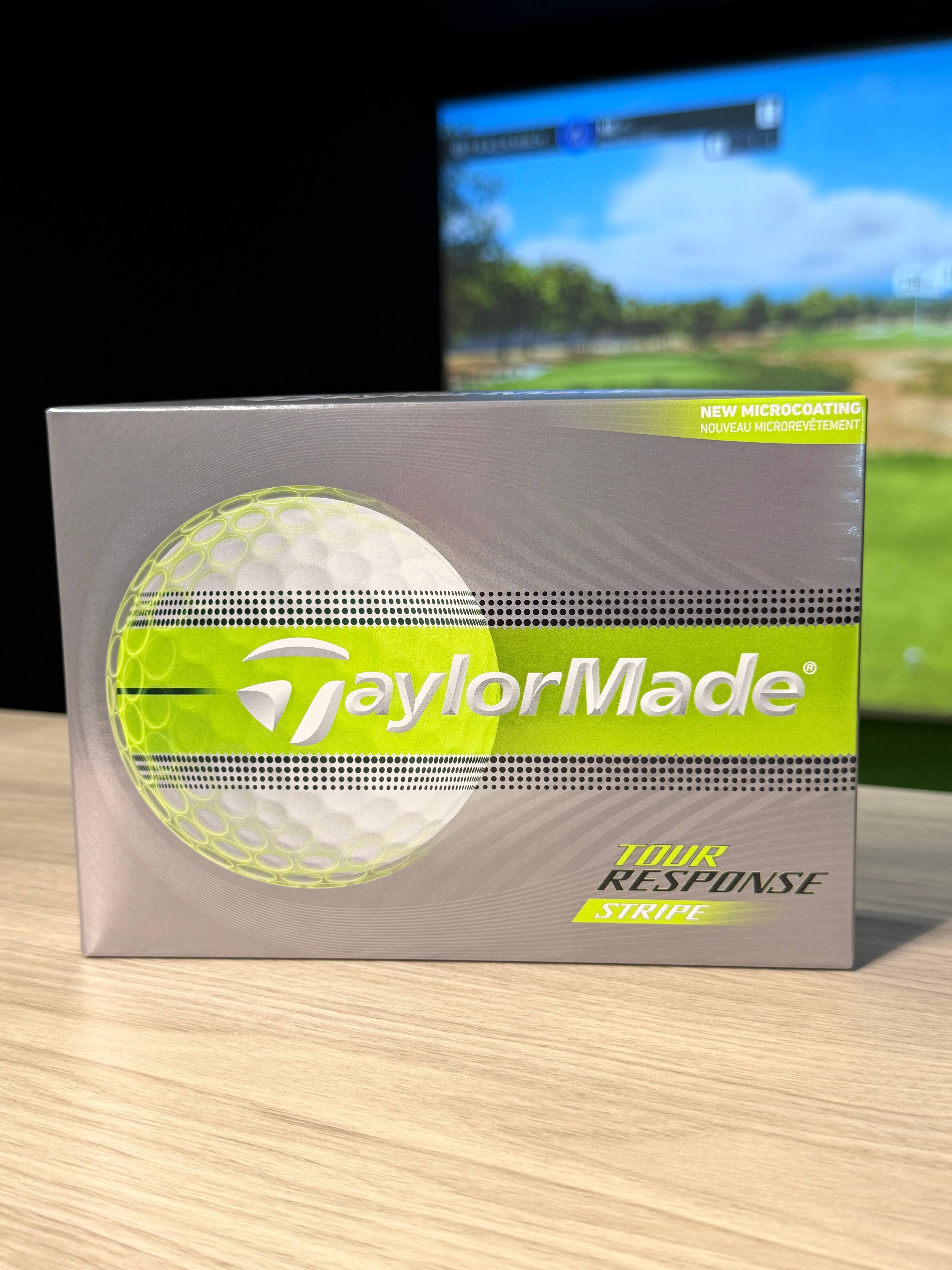 Karratha Indoor Golf TaylorMade Tour Response Yellow Stripe Golf Ball