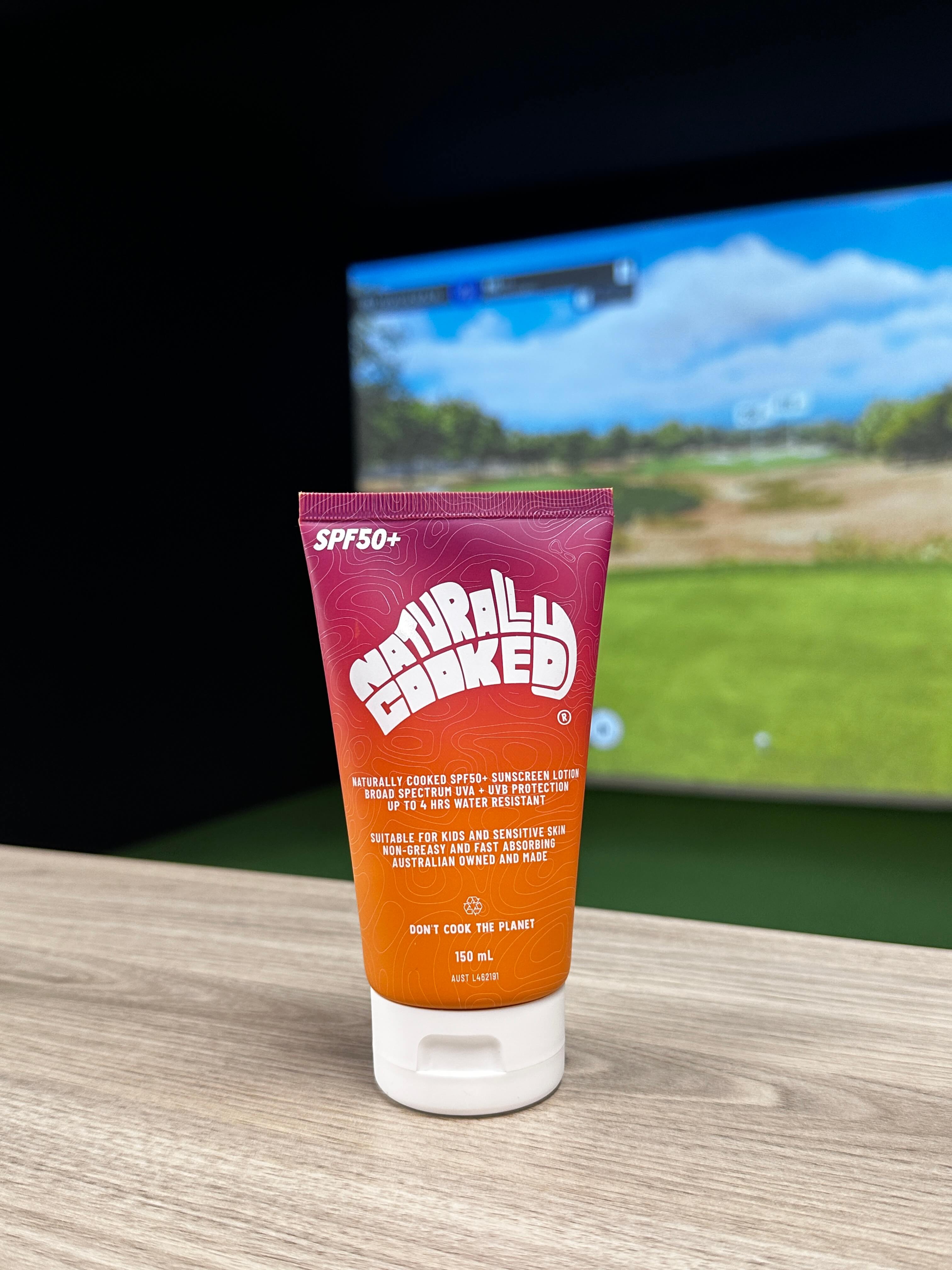 Karratha Indoor Golf Naturally Cooked SPF50+ Sunscreen- 150ml / 60ml 