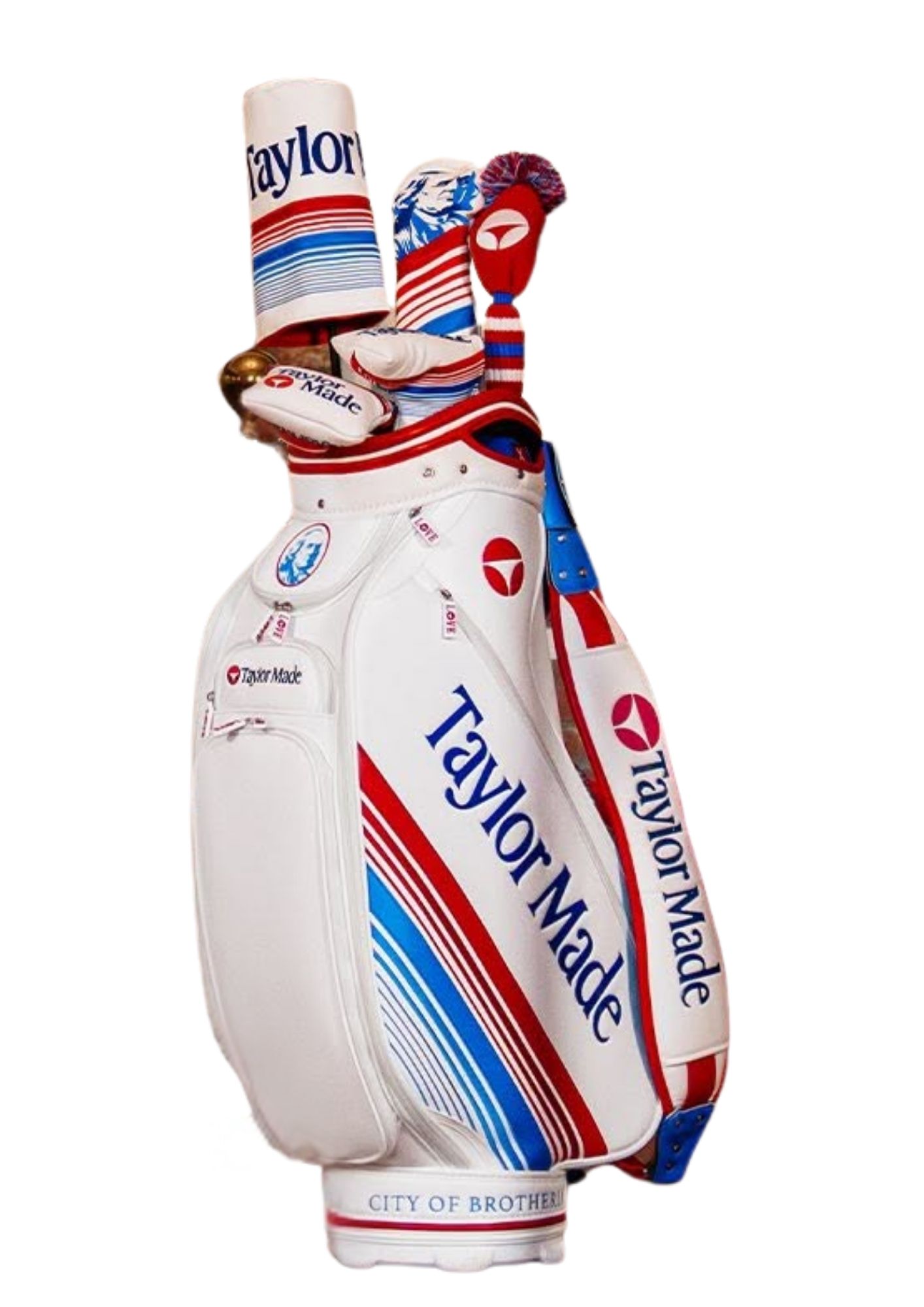 Karratha Indoor Golf TaylorMade Liberty Lines Staff Bag + Headcover Set
