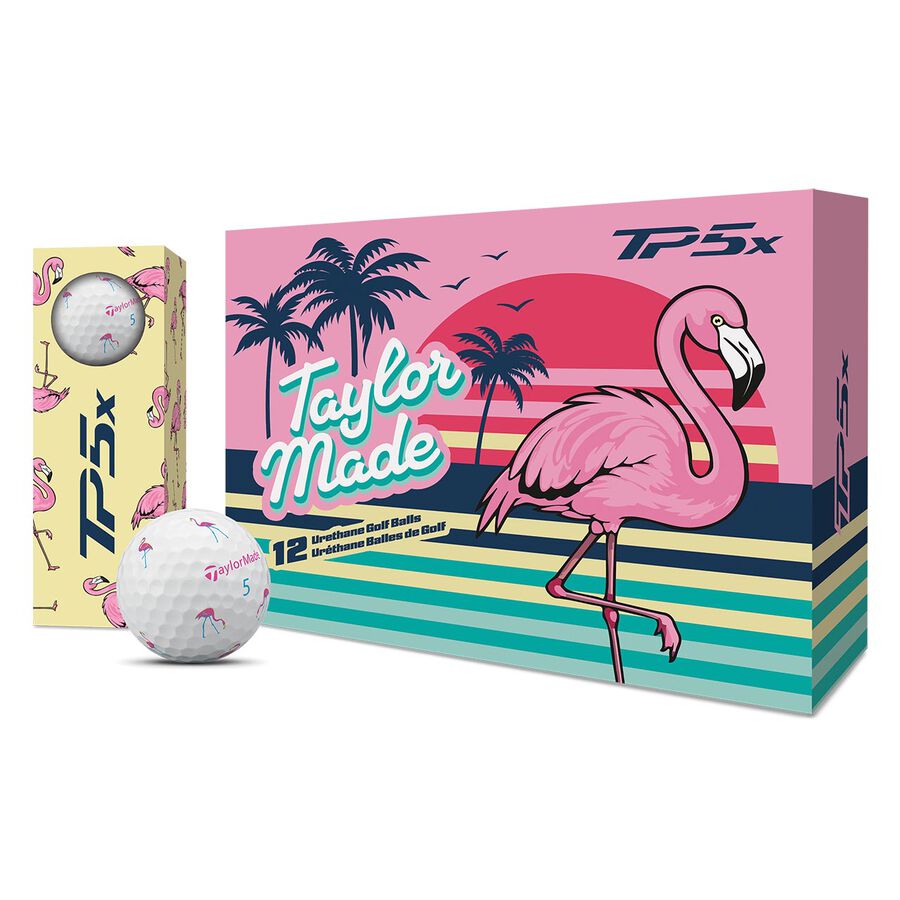 Karratha Indoor Golf TaylorMade TP5x pix Flamingo Golf Balls