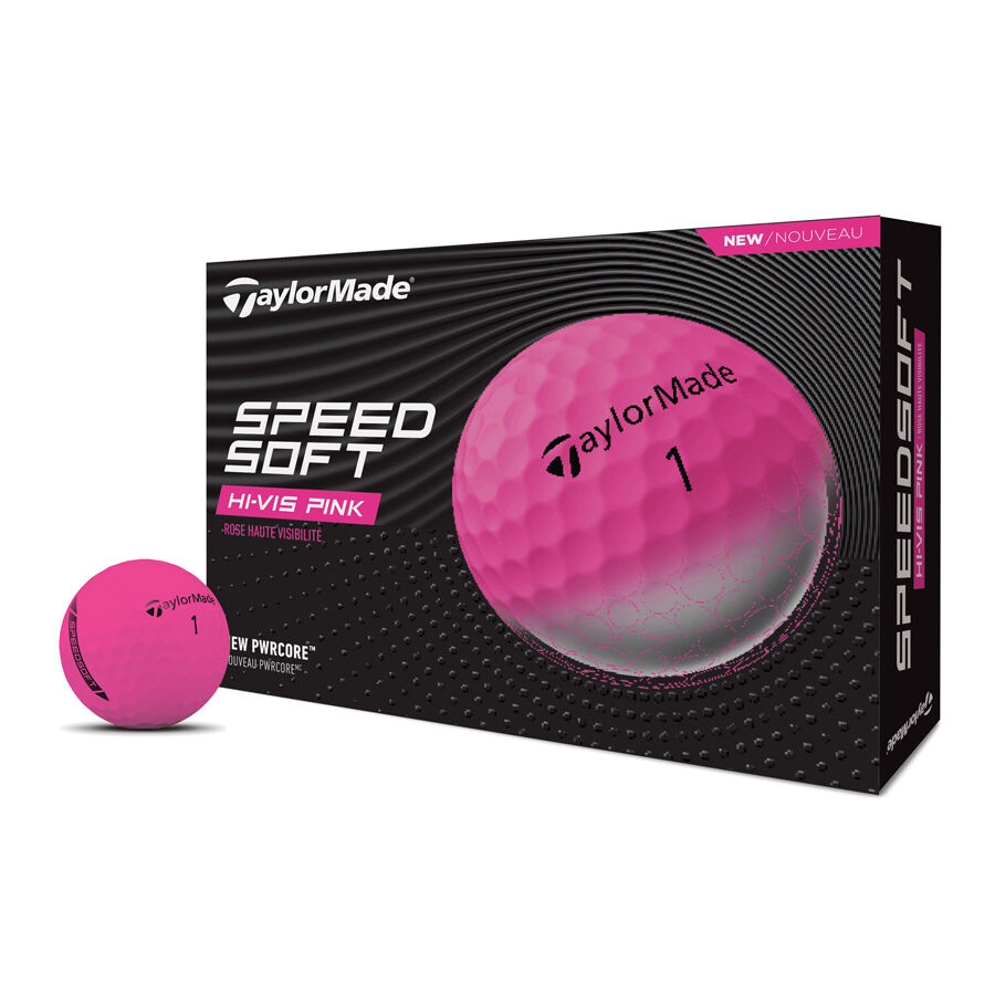 Karratha Indoor Golf TaylorMade SpeedSoft HI-VIS Pink Golf Balls