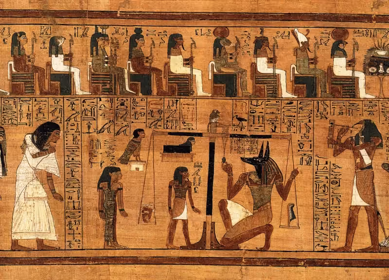 Egyptian wall painting