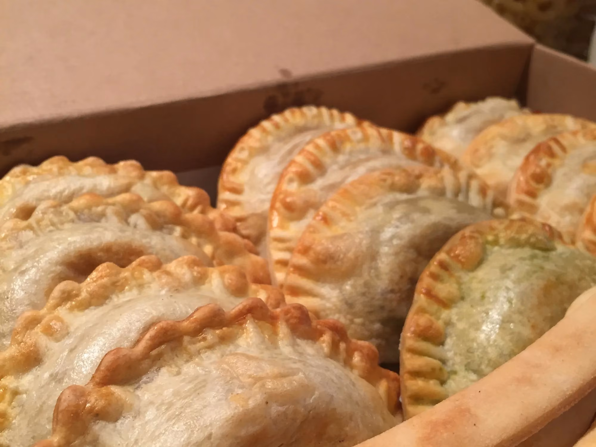 Box full of empanadas