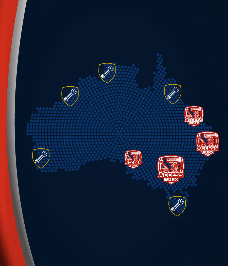 A map of Australia to show where Access Sales & Spares operate