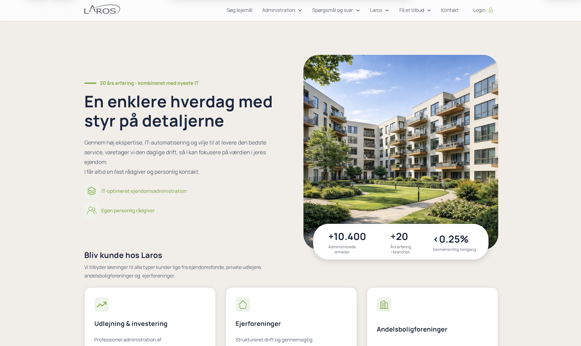 Forside – Laros
