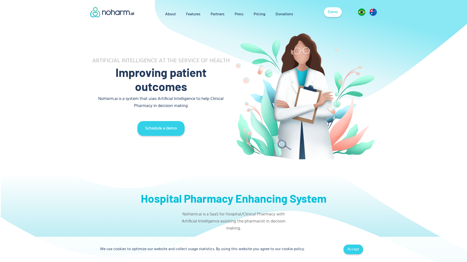 NoHarm.ai - Hospital Pharmacy Enhancing System logo