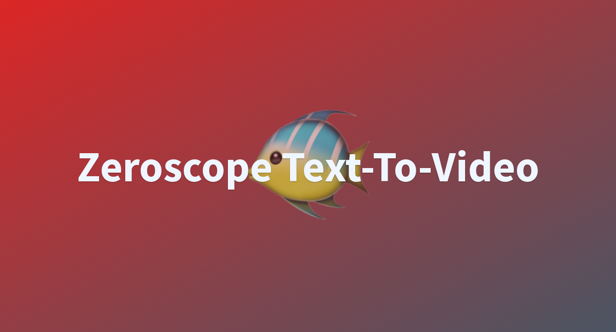 Zeroscope Text-To-Video logo