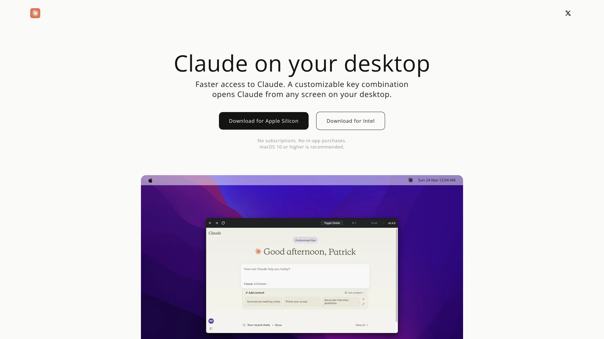 Claude for Desktop logo