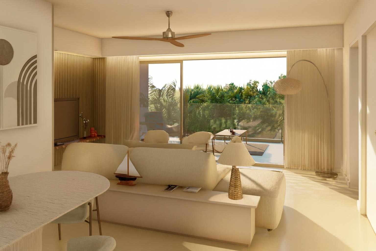 Modern 2-Bedroom Apartment with Pool View in Encuentro  8