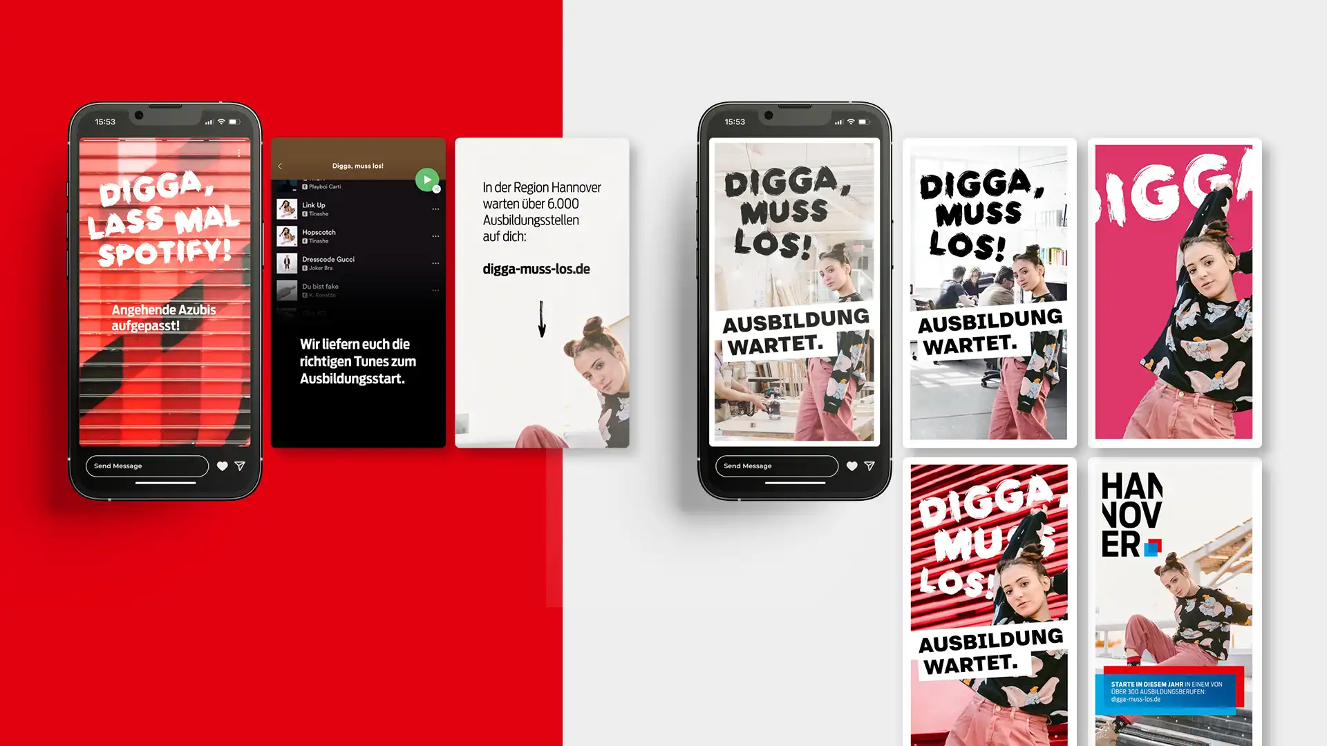 Spotify und Social Media Posts in der Übersicht